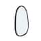 Hello Honey® 11.25" x 14.75" Black Matte Elegance Wall Mirror